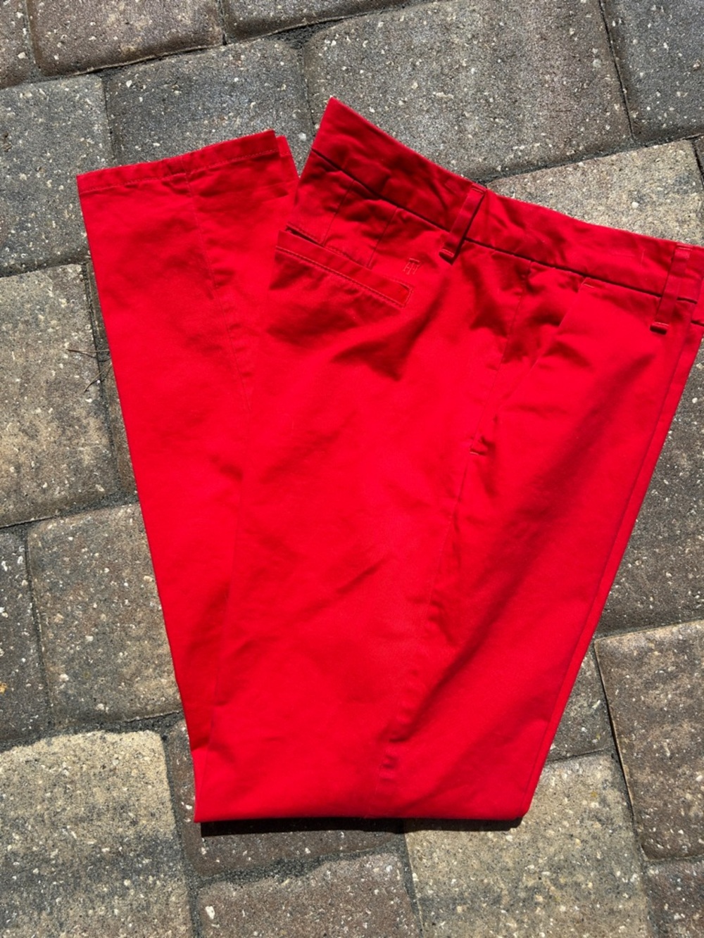 Tommy Hilfiger Slim Fit Red Chino Pants Size 4